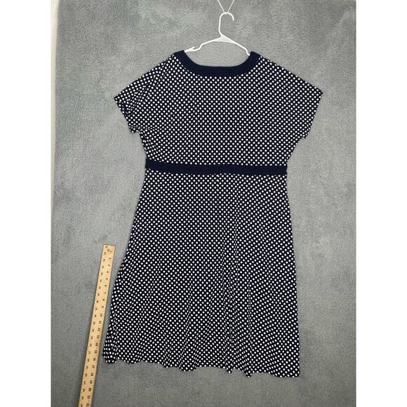 Lands end womens maxi dress short sleeve polka dot jersey cotton stretch 2X - Picture 5 of 6